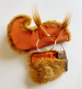 vāverītes maskas tērps